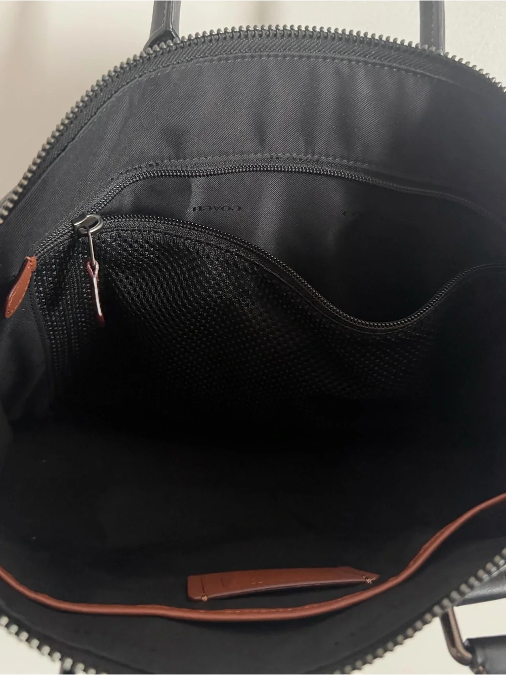 Coach pebbled leather